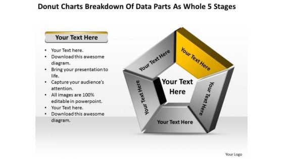 Data Parts As Whole 5 Stages Ppt Business Plan Template PowerPoint Templates