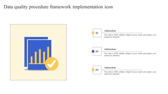 Data Quality Procedure Framework Implementation Icon Clipart Pdf