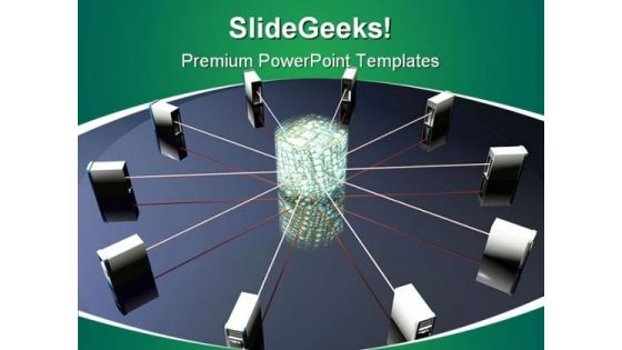 Data Servers Internet PowerPoint Templates And PowerPoint Backgrounds 0511