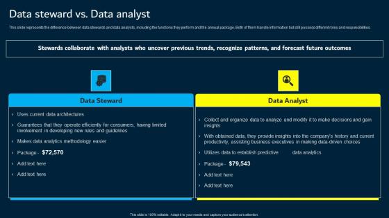 Data Steward Vs Data Analyst Data Custodianship Elements Pdf