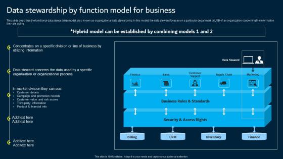 Data Stewardship By Function Model For Business Data Custodianship Themes Pdf