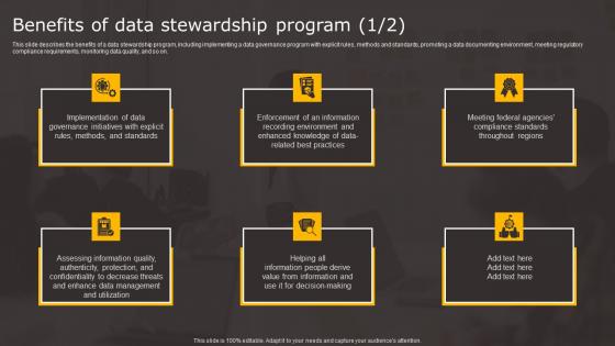 Data Stewardship In Business Processes Benefits Data Stewardship Program Introduction Pdf