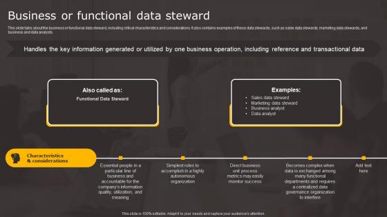 Data Stewardship In Business Processes Business Or Functional Data Steward Graphics Pdf