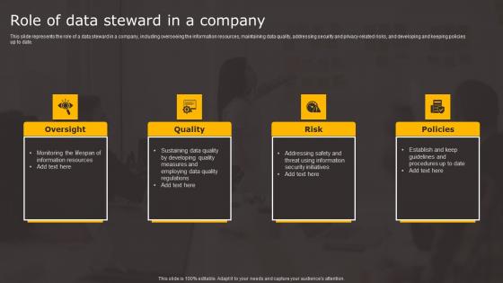 Data Stewardship In Business Processes Role Of Data Steward In A Company Background Pdf Data Stewardship In Business Processes Role Of Data Steward In A Company Background Pdf