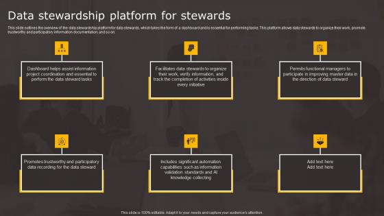 Data Stewardship Platform For Stewards Data Stewardship In Business Processes Professional Pdf