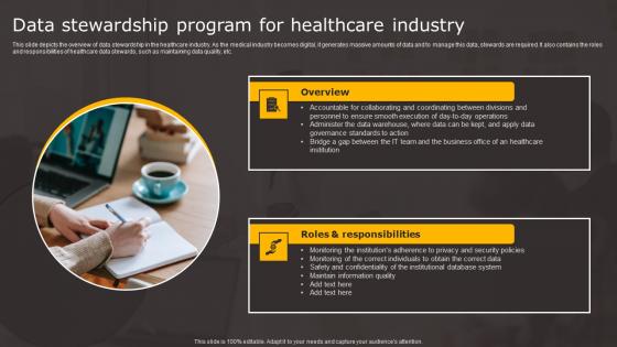 Data Stewardship Program Healthcare Data Stewardship In Business Processes Sample Pdf