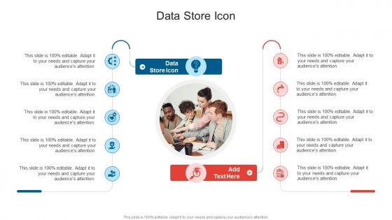 Data Store Icon In Powerpoint And Google Slides Cpb
