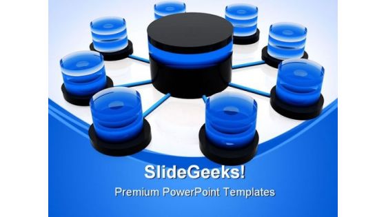 Database Structure Network Business PowerPoint Templates And PowerPoint Backgrounds 0411