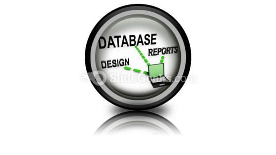 Database System PowerPoint Icon Cc