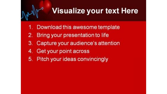 Deadline Heartbeat Medical PowerPoint Themes And PowerPoint Slides 0511