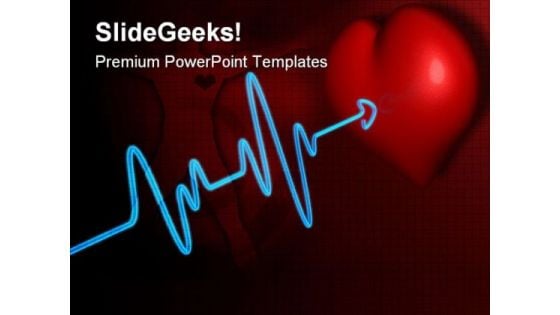 Deadline Heartbeat Medical PowerPoint Themes And PowerPoint Slides 0511