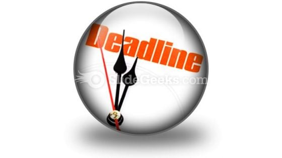 Deadline PowerPoint Icon C