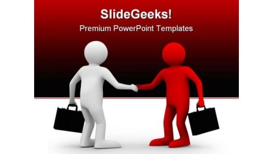 Deal Handshake Business PowerPoint Templates And PowerPoint Backgrounds 0811