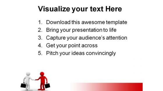 Deal Handshake Business PowerPoint Themes And PowerPoint Slides 0811