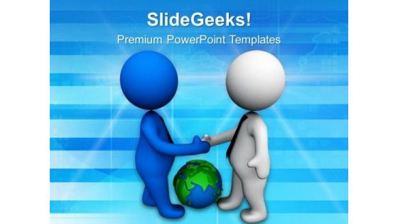 Deal Your Business Globally PowerPoint Templates Ppt Backgrounds For Slides 0713