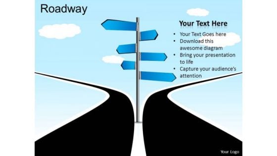 Decision Roadway PowerPoint Slides And Ppt Diagram Templates