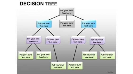Decision Tree Network Diagram PowerPoint Templates