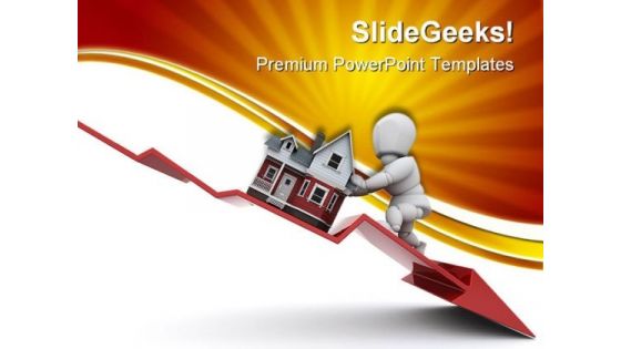 Declining Property Real Estate PowerPoint Templates And PowerPoint Backgrounds 0511
