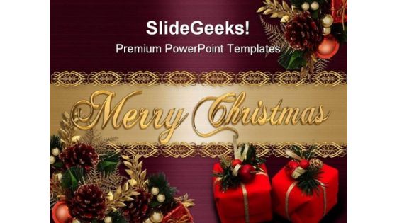 Decoration Of Christmas Festival PowerPoint Templates And PowerPoint Backgrounds 0311