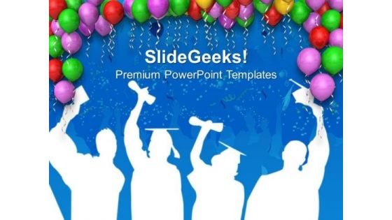 Decoration With Balloons Party Theme PowerPoint Templates Ppt Backgrounds For Slides 0413