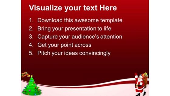 Decorative Christmas Tree Festival PowerPoint Templates Ppt Backgrounds For Slides 1212