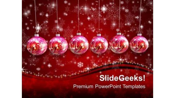 Decorative Hanging Ornaments Christmas Festival PowerPoint Templates Ppt Backgrounds For Slides 1112 Decorative Hanging Ornaments Christmas Festival PowerPoint Templates Ppt Backgrounds For Slides 1112