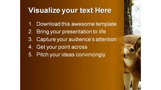Deer Animals PowerPoint Themes And PowerPoint Slides 0211