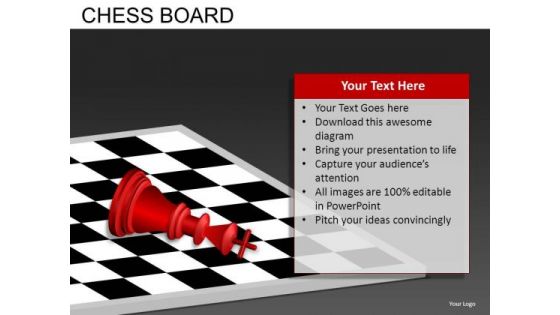 Defeated Chess PowerPoint Templates