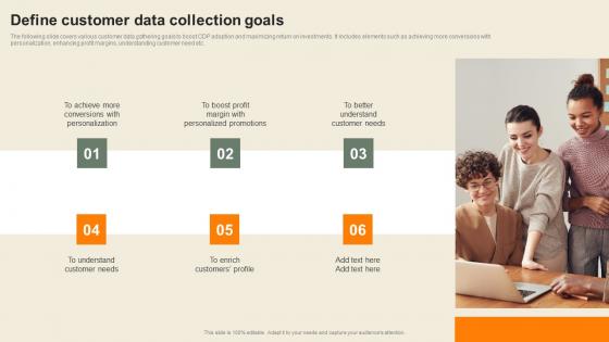 Define Customer Data Collection Goals Usability Of CDP Software Tool Formats Pdf