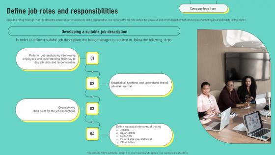 Define Job Roles And Responsibilities Human Resources Hiring Guide Optimal Introduction Pdf