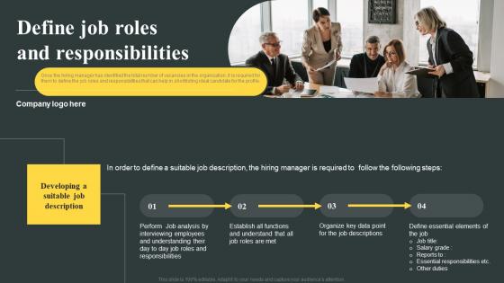 Define Job Roles And Responsibilities Organizations Guide To Talent Ideas Pdf