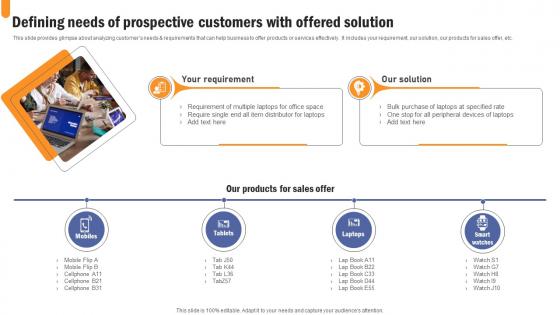 Defining Needs Of Prospective Customers Developing Extensive Sales And Operations Strategy Slides Pdf