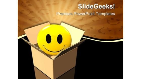 Delivering Happiness Business PowerPoint Themes And PowerPoint Slides 0611