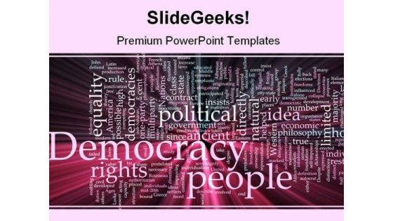 Democracy People Government PowerPoint Backgrounds And Templates 1210