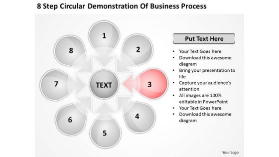 Demonstration Of Business PowerPoint Theme Process Start Up Plan Slides