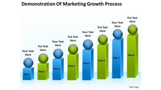 Demonstration Of Marketing Growth Process Easy Business Plan PowerPoint Slides