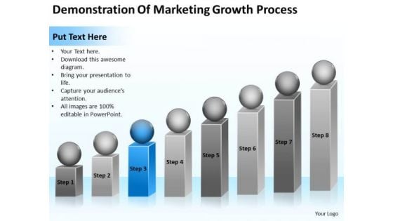 Demonstration Of Marketing Growth Process Ppt Best Business Plan PowerPoint Slides