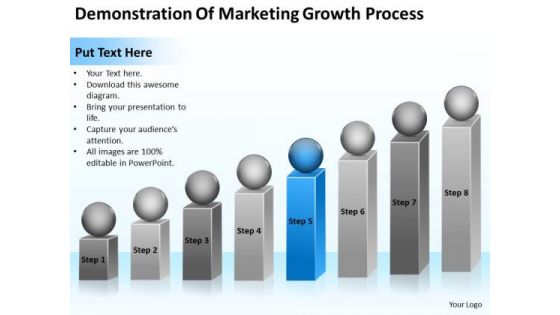 Demonstration Of Marketing Growth Process Ppt Business Plan PowerPoint Template