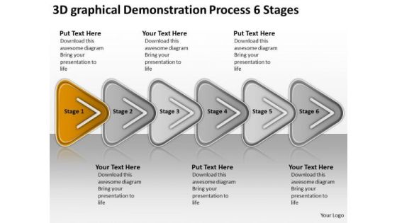 Demonstration Process 6 Stages Download Business Plan Template PowerPoint Templates