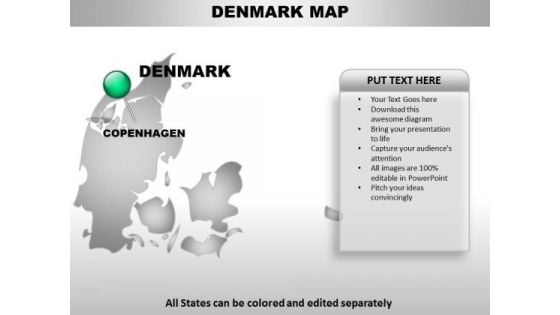 Denmark Country PowerPoint Maps