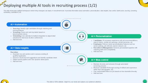 Deploying Multiple AI Tools In Cloud Recruiting Technologies PPT Presentation Deploying Multiple AI Tools In Cloud Recruiting Technologies PPT Presentation