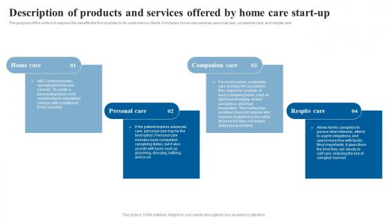 Description Of Products And Services Elderly Care Business Plan Go To Market Strategy Demonstration Pdf