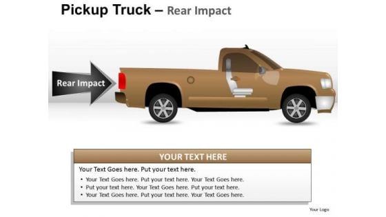 Desert Pickup Brown Truck Side View PowerPoint Slides And Ppt Diagram Templates