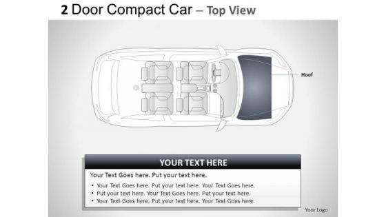 Design 2 Door Gray Car Top PowerPoint Slides And Ppt Diagram Templates