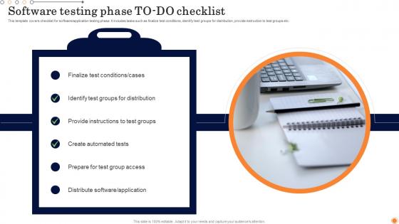 Design Develop Customized Software Guides Software Testing Phase To Do Checklist Infographics Pdf