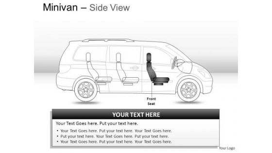 Design Green Minivan Side View PowerPoint Slides And Ppt Diagram Templates