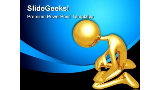 Despair Person Metaphor PowerPoint Themes And PowerPoint Slides 0711 Despair Person Metaphor PowerPoint Themes And PowerPoint Slides 0711