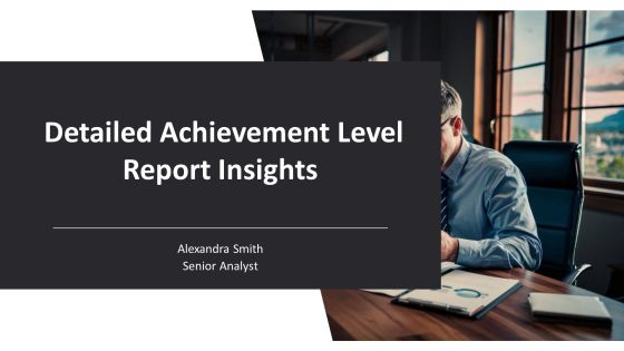 Detailed Achievement Level Report Insights PPT Template AT