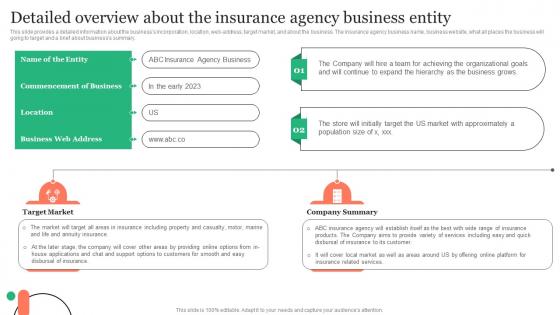 Detailed Overview About The Insurance Agency Business Insurance Business Plan Rules Pdf