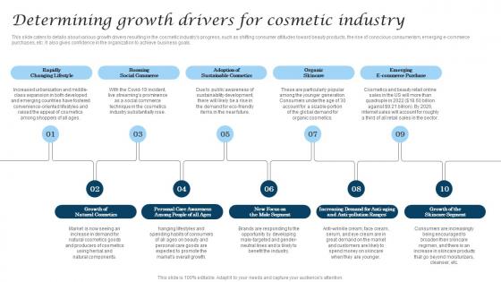Determining Growth Drivers For Cosmetic Industry Business Demonstration Pdf Determining Growth Drivers For Cosmetic Industry Business Demonstration Pdf